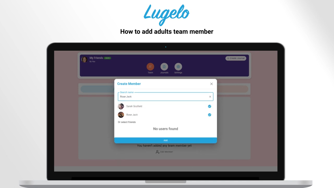 ⁠How to add adult team members