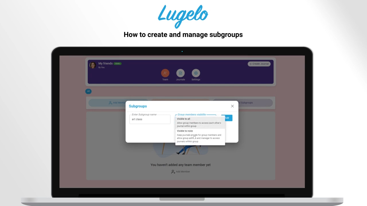 How to create and manage subgroups