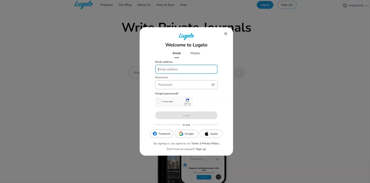 How to sign up for an account