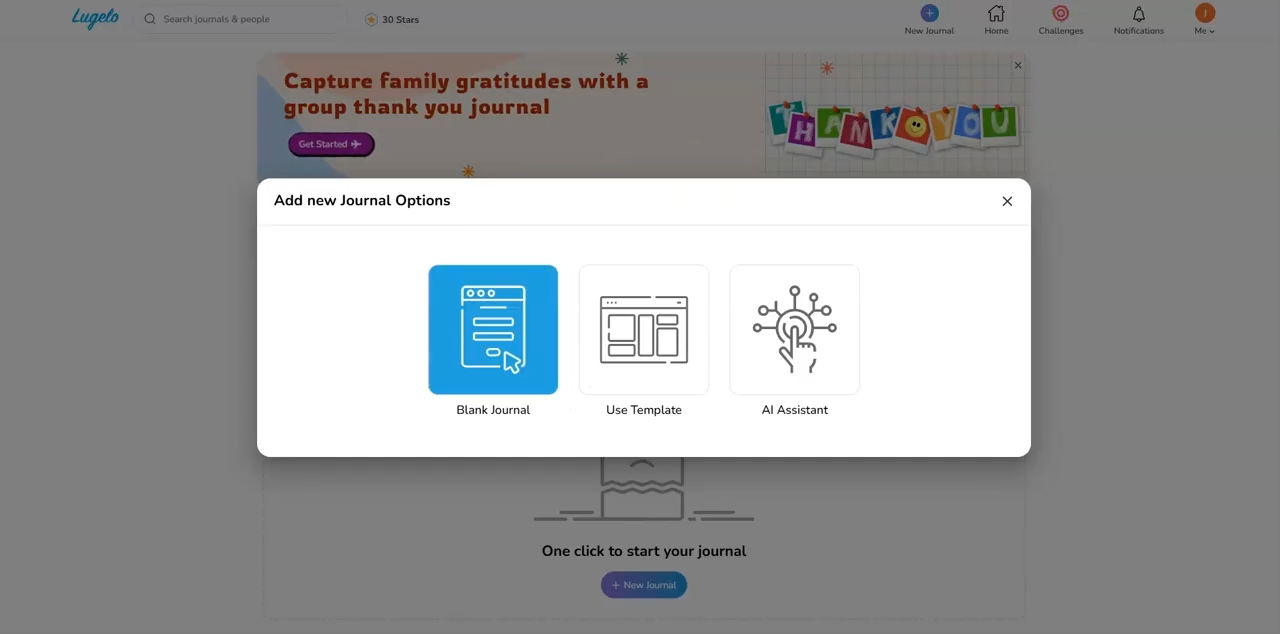 How to add a journal story