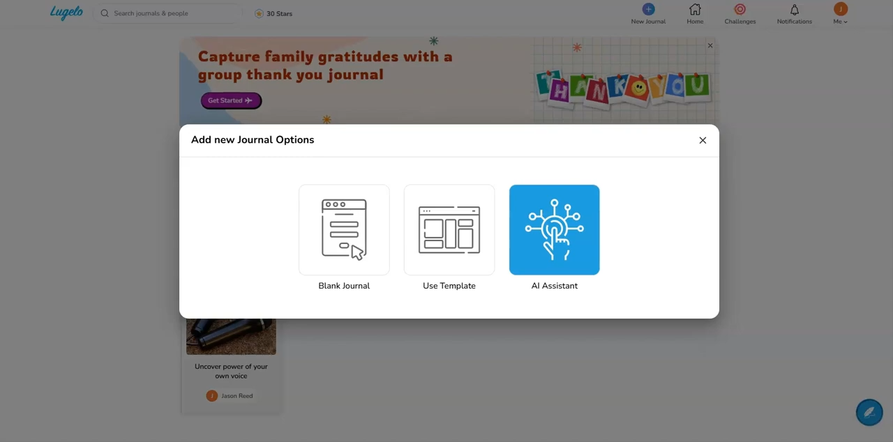 How to use AI assistance to create a journal